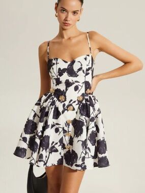 Commense floral print mini dress